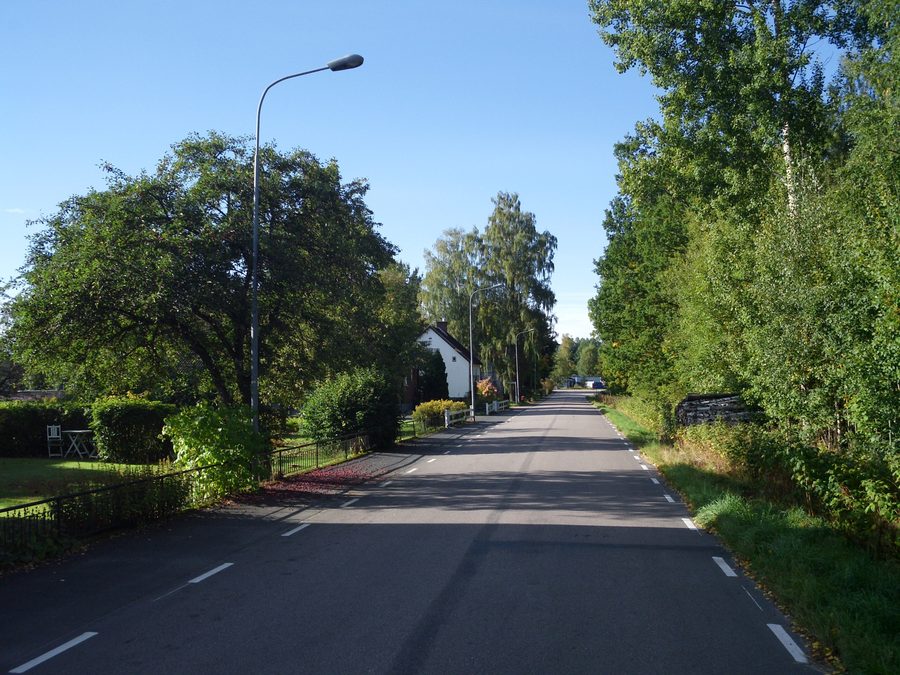 Gummegatan in the center of Eneryda, Sweden