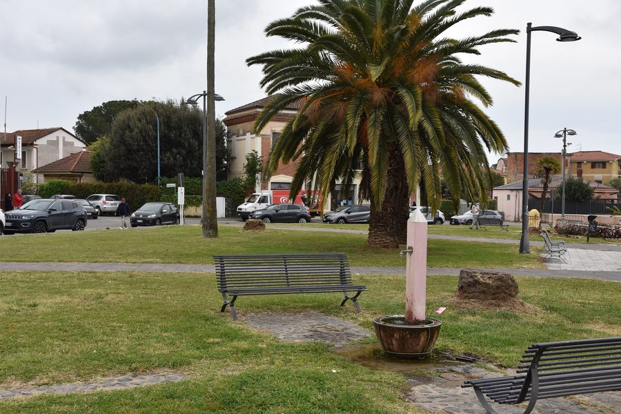 Piazza Italia in the center of Sant'Eufemia Lamezia