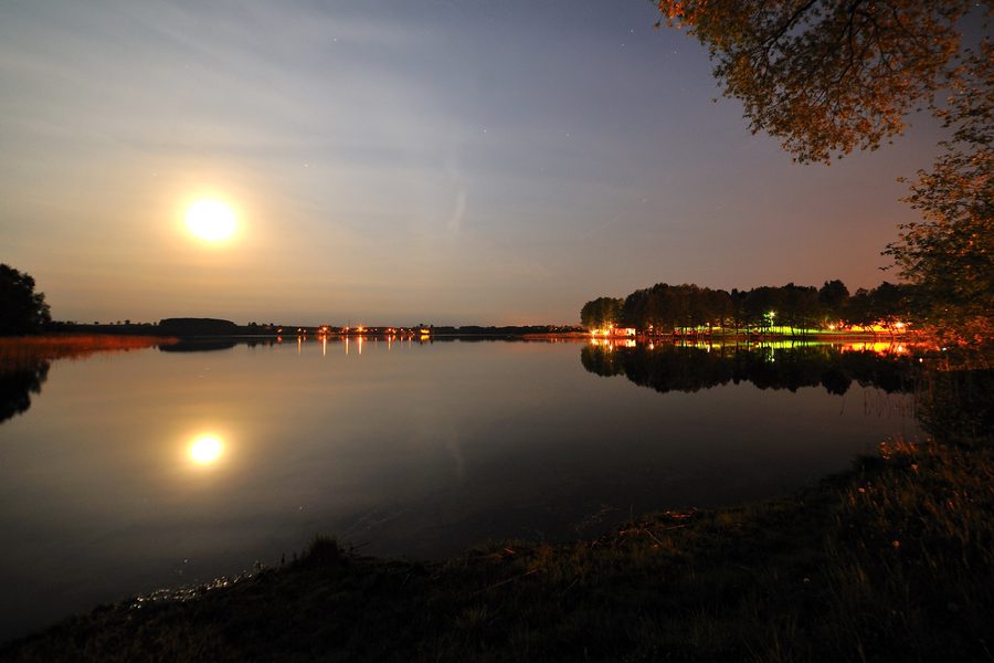 Lake Probarskie in the Masurian lake district