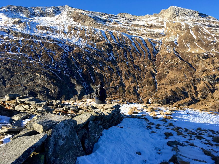 Hiking in the mountain landscape around Vals