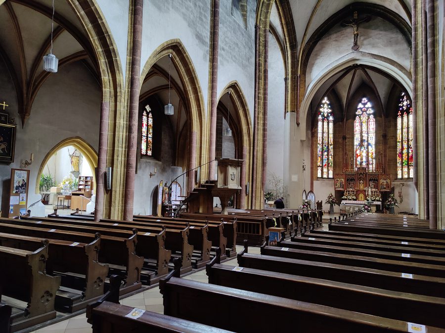 Catholic parish church of St. Johannes Baptist in Nabburg, Bavaria