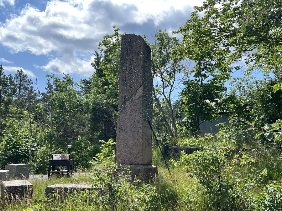 Memorial stone on Södra Bergen in Norrtälje