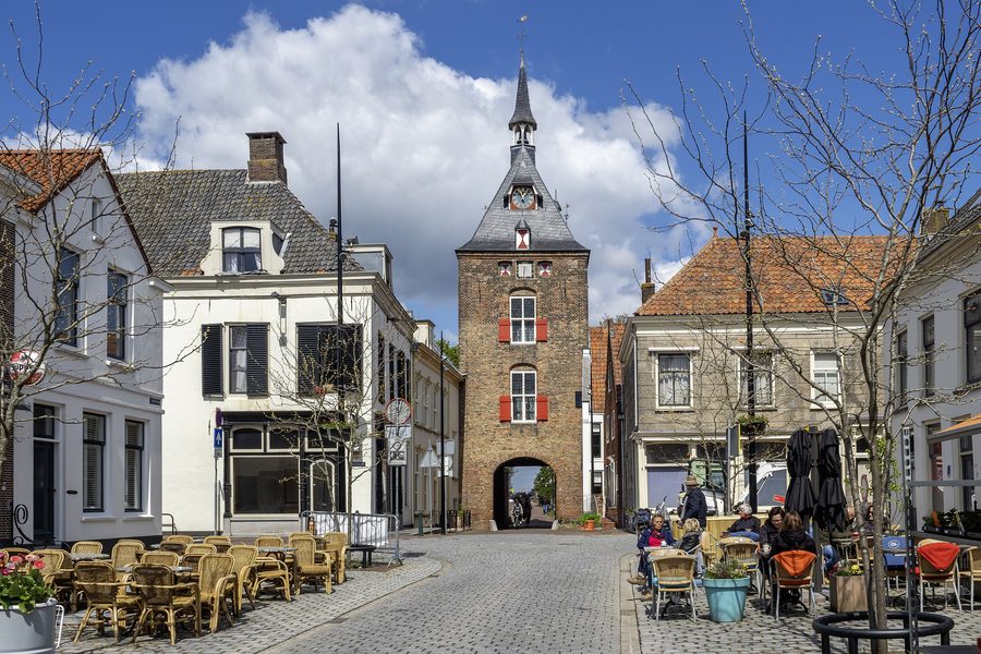 Lekpoort, a historic city gate in Vianen