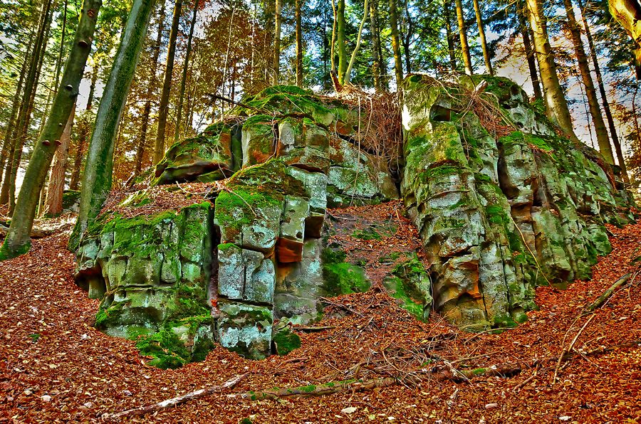 Sandstone landscape of the Devil’s Gorge between Irrel and Ernzen