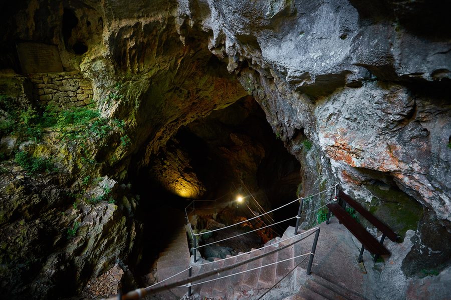 Interior of Vranjača Cave near Dugopolje in Croatia
