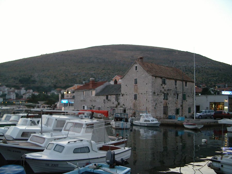 Harbor of Seget Donji on the Dalmatian coast