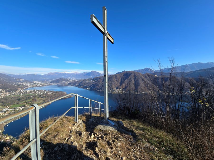 View from Monte Caslano over Lake Lugano