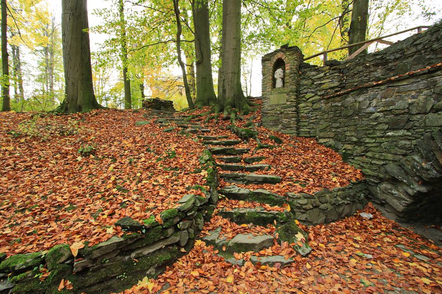 Historic monastery complex in the Altzella monastery park near Nossen in Saxony