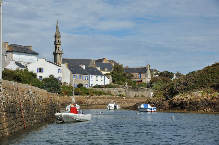 Harbor and coast of Lampaul on the island of Ouessant
