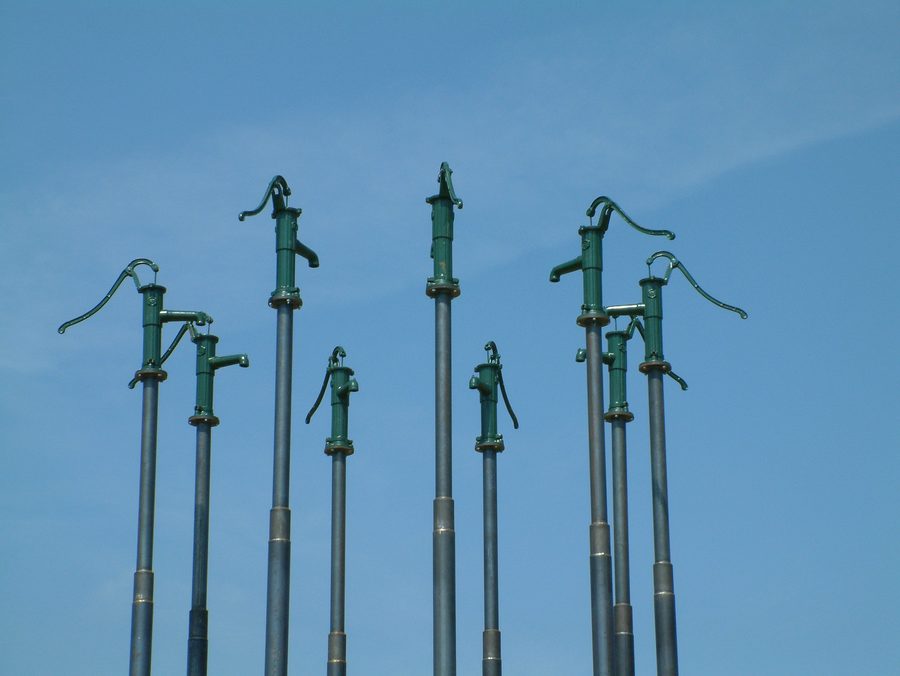 Artwork “Waterfall for the Fläming” on the Hoher Fläming art trail