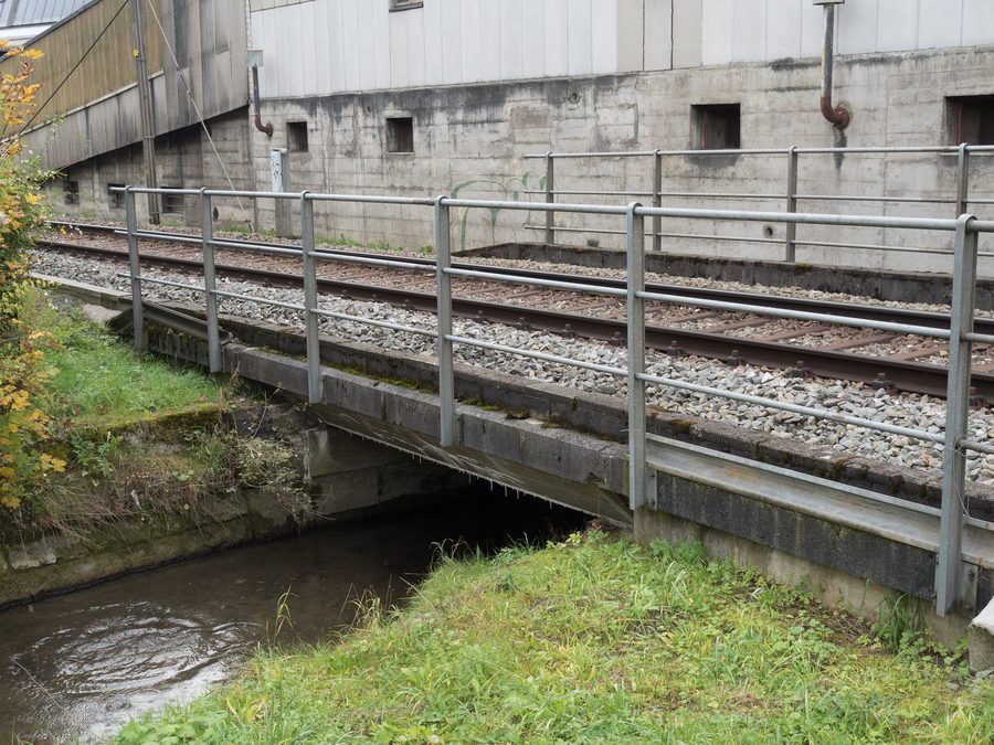 Railway bridge over the Birs in Reconvilier in the Bernese Jura