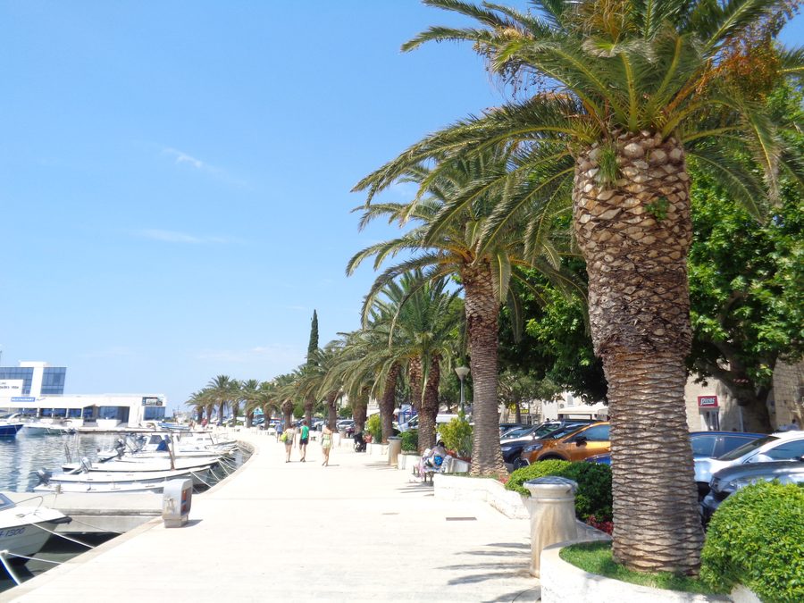 Baška Voda waterfront promenade along the Adriatic coast