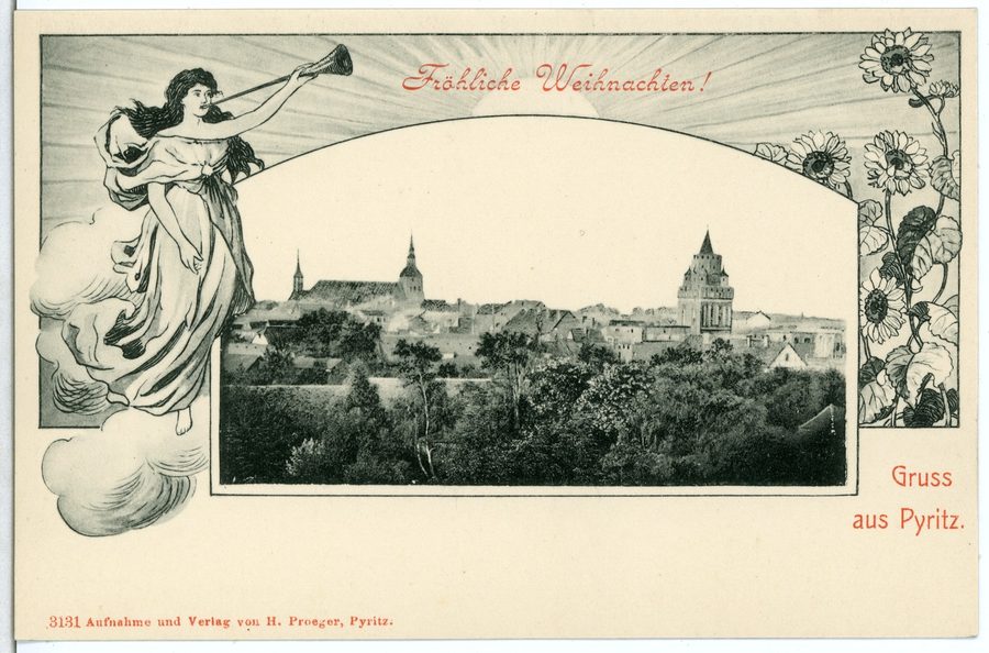 Historic view of Pyritz from 1903