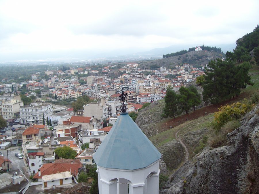 View of Sidirokastro in Greece