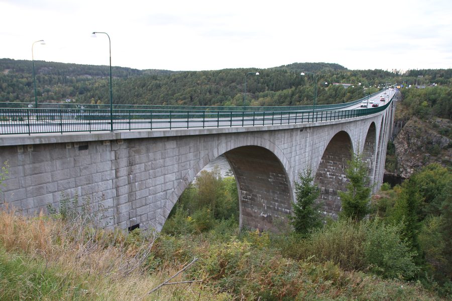 Border bridge at Svinesund between Norway and Sweden