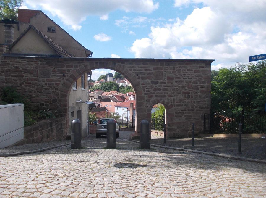 Red Gate in Stadtroda in the Saale-Holzland district, Thuringia