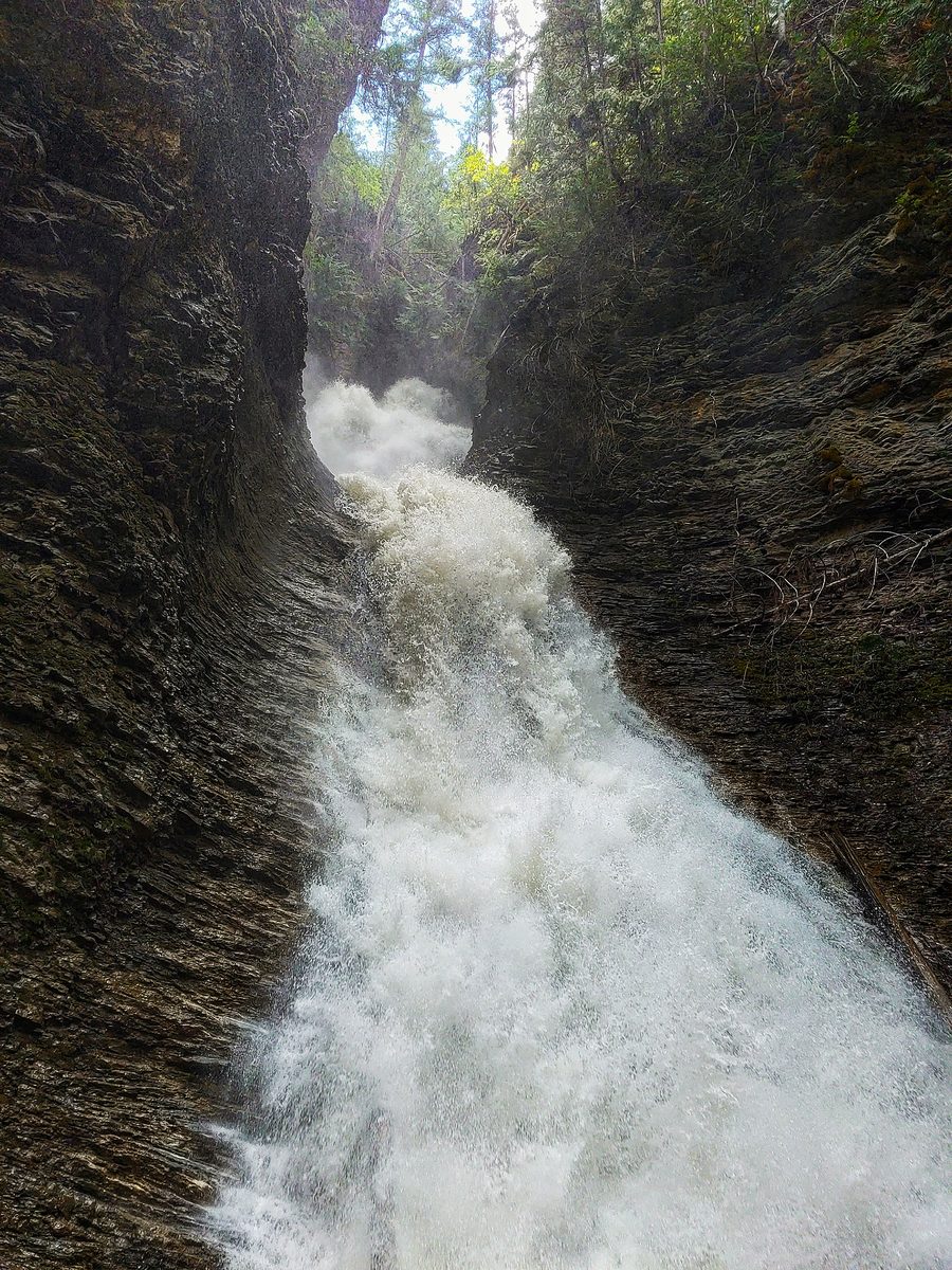 Margaret Falls in Sunnybrae in British Columbia