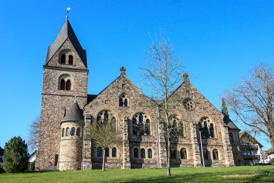 Protestant church in Dierdorf in the Neuwied district