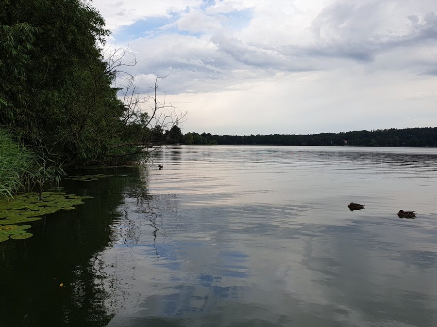 Lake Czos near MrÄ…gowo in the lake district of Warmian-Masurian.