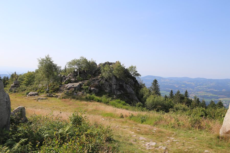 Summit of the Pierre Pamole at Vollore-Montagne