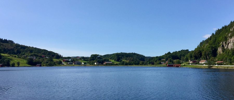 Skogsfjorden near Mandal in southern Norway