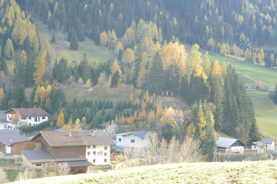 View from Trins to the Kalvarienberg in Tyrol