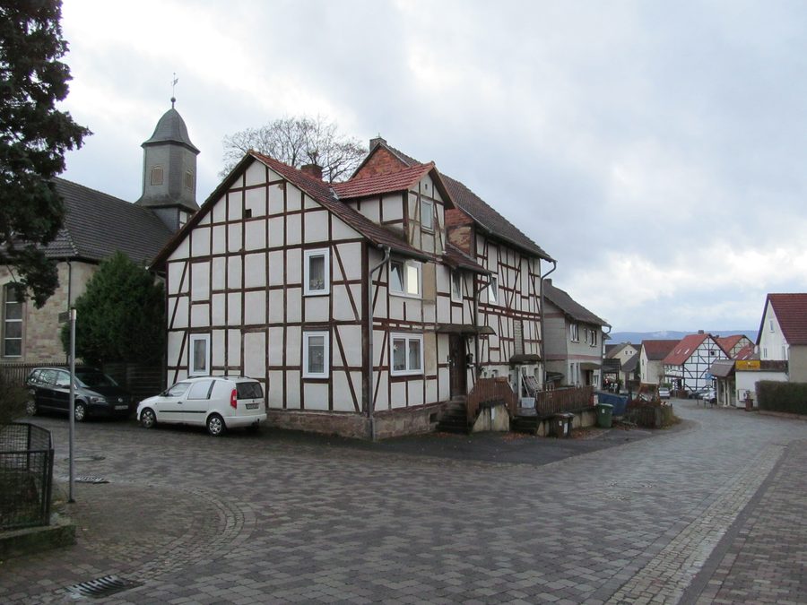 Group of houses on Dorfstraße in Heiligenrode, Niestetal