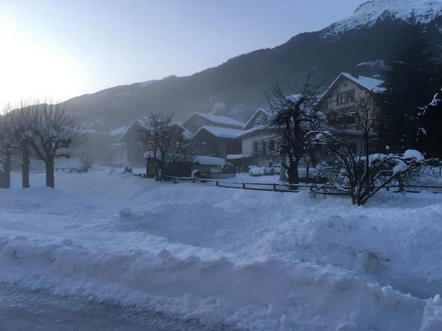 Trun in the Surselva region in the canton of Graubünden