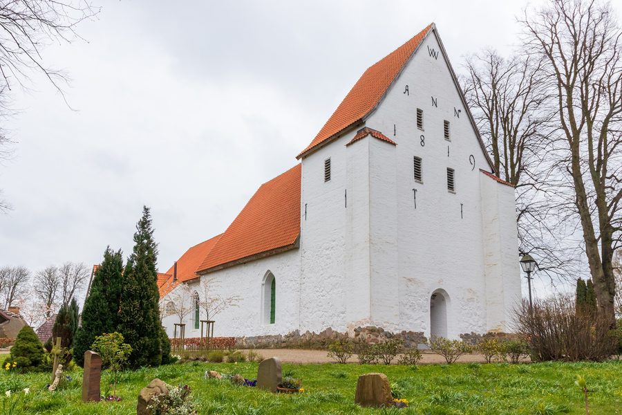 Romanesque fieldstone church in Sieseby in the district of Rendsburg-Eckernförde