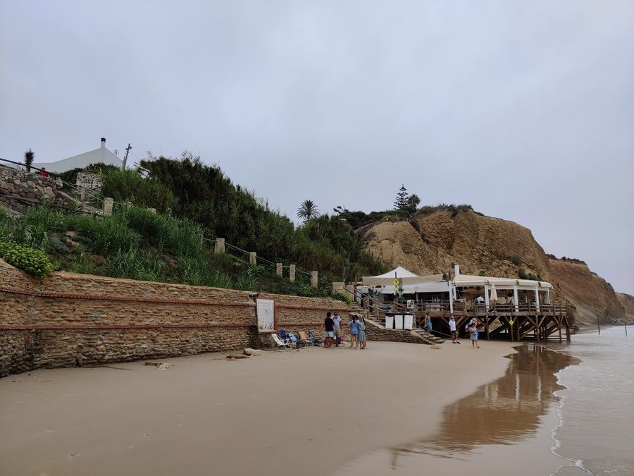 Coastal landscape of Fuente del Gallo near Conil de la Frontera in Spain
