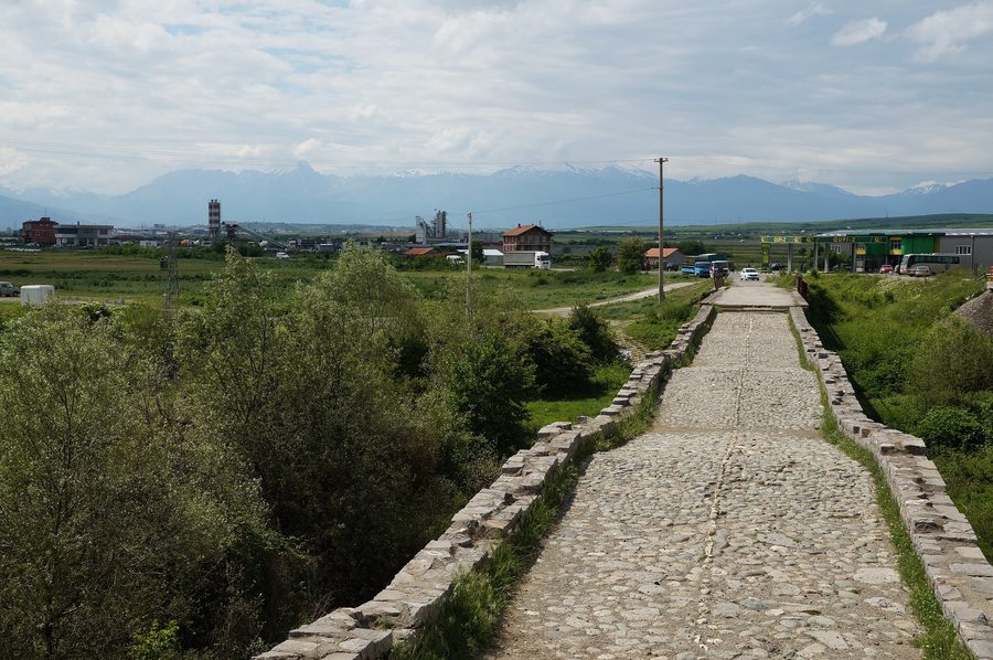 Tailors' Bridge near Gjakova with mountains in the background
