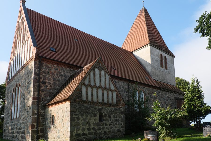 Evangelical Lutheran church in Zehna in the Rostock district in Mecklenburg-Vorpommern