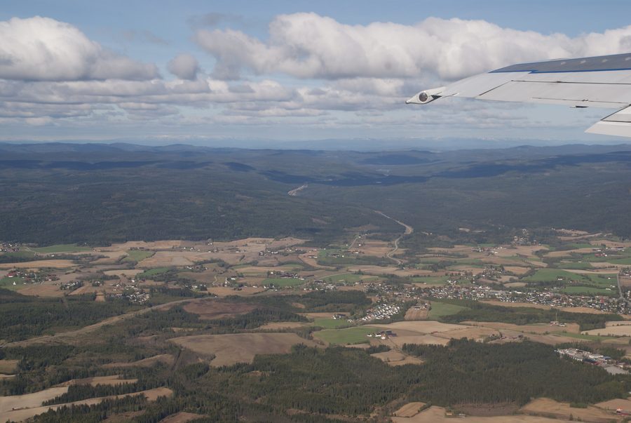Aerial view of Maura in Nannestad