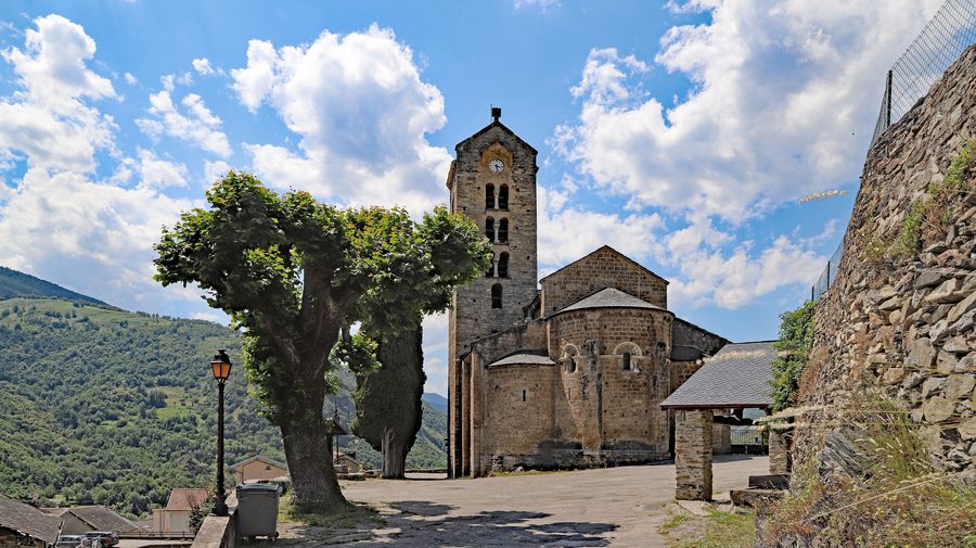 Saint-Martin Church in Unac in the Ariège department