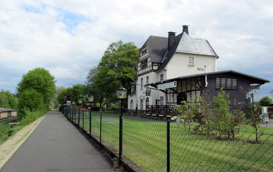 Former Netze railway station on the Ederseebahn Cycle Route