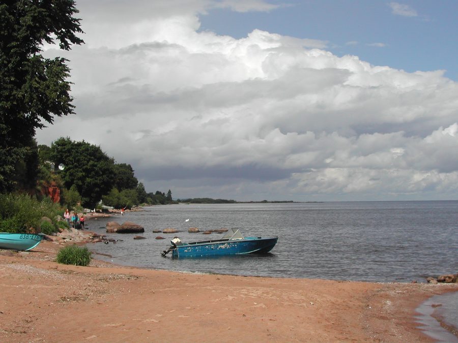 Lake Peipus at Kallaste in Estonia