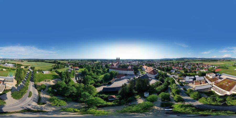 Benedictine monastery of Niederaltaich with its basilica