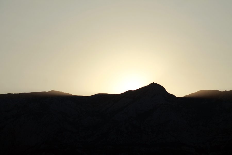 Biokovo mountain massif near Makarska in the morning light
