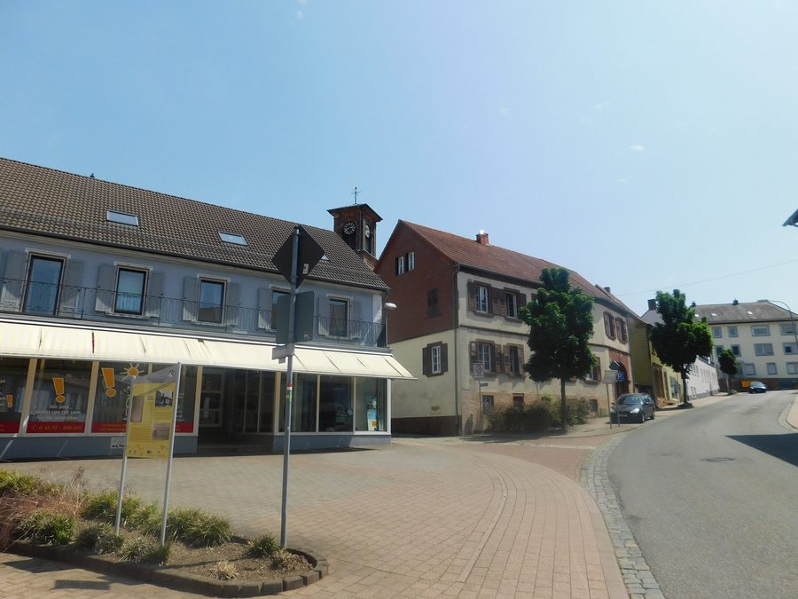 Historic village center of Waldmohr with church and town hall
