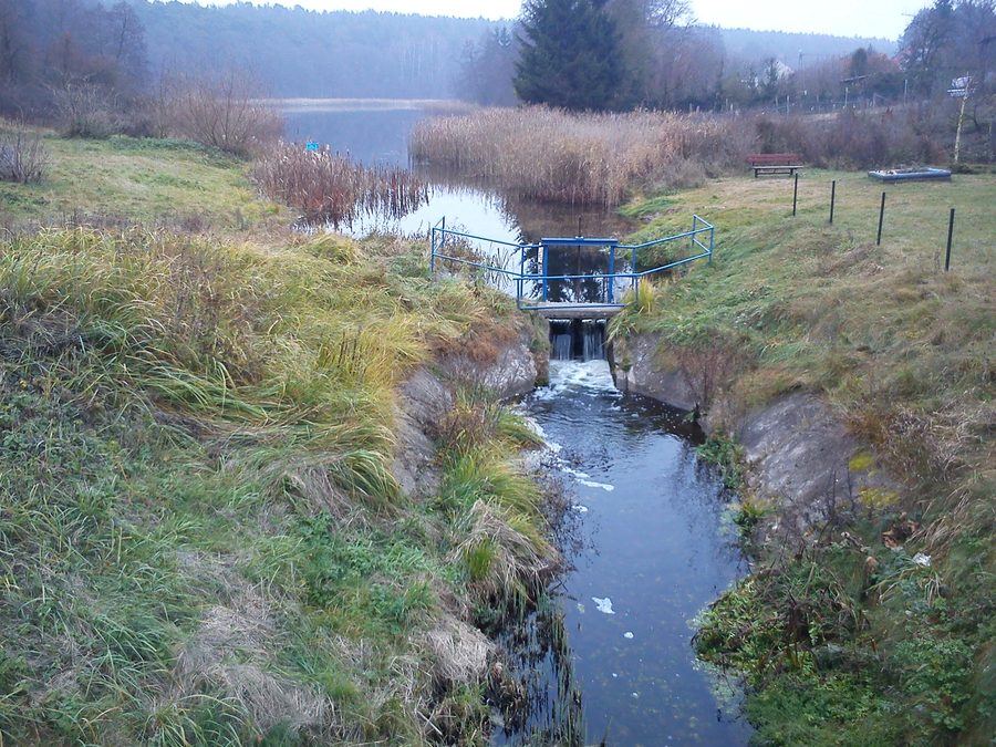 Trojanka river in Głęboczek