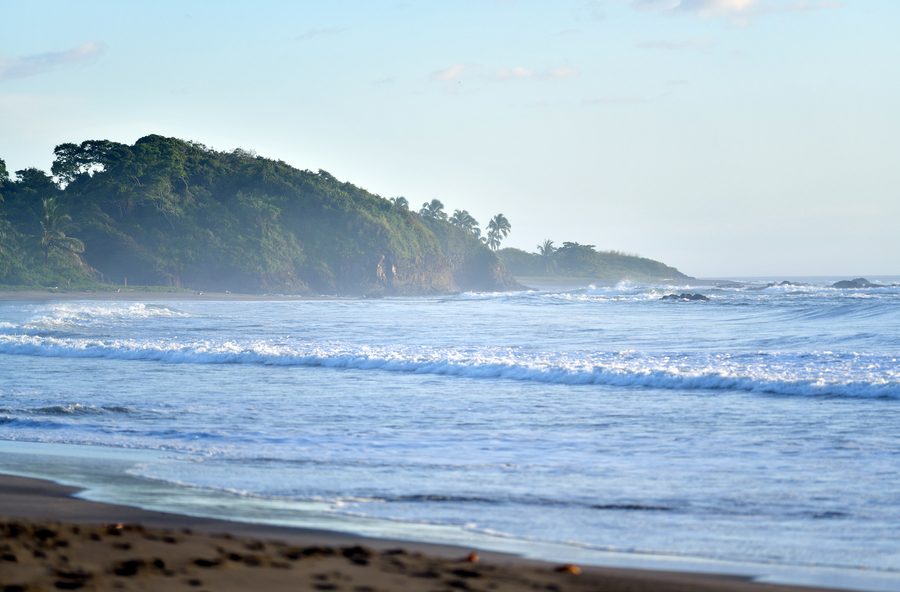 Pacific coast on the Nicoya Peninsula in Costa Rica