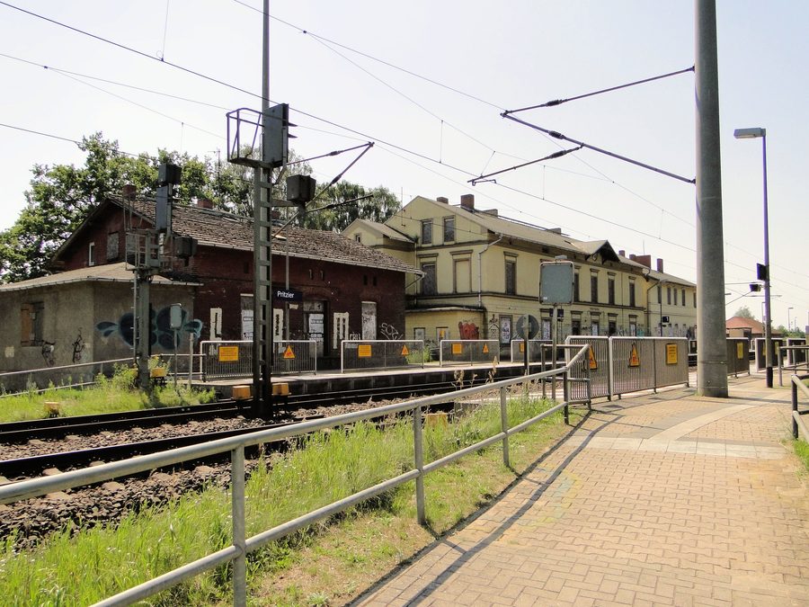 Railway station in Pritzier Bahnhof in the Ludwigslust-Parchim district