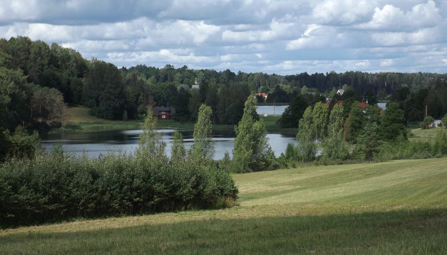 Rõuge Valgjärv and Rõuge Suurjärv in a hilly lake landscape