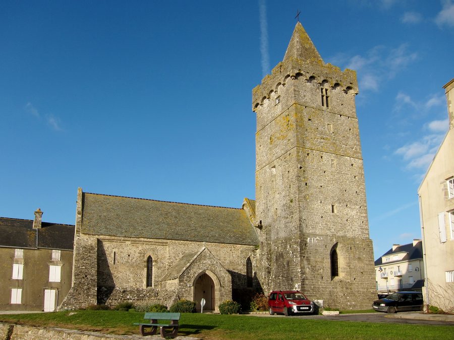 Notre-Dame church in Portbail in Manche