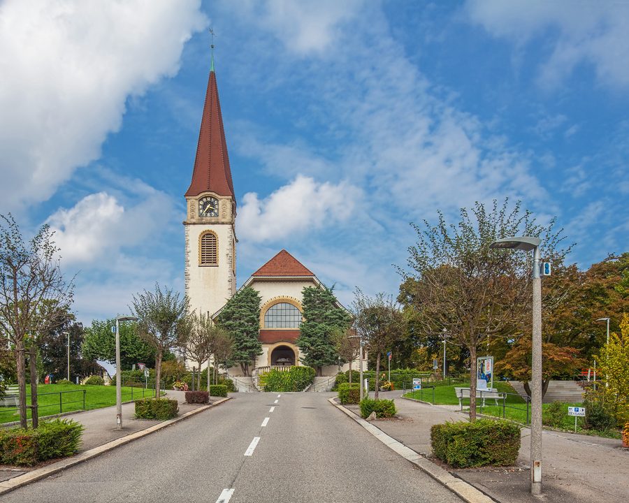 Protestant church of Wallisellen in Switzerland