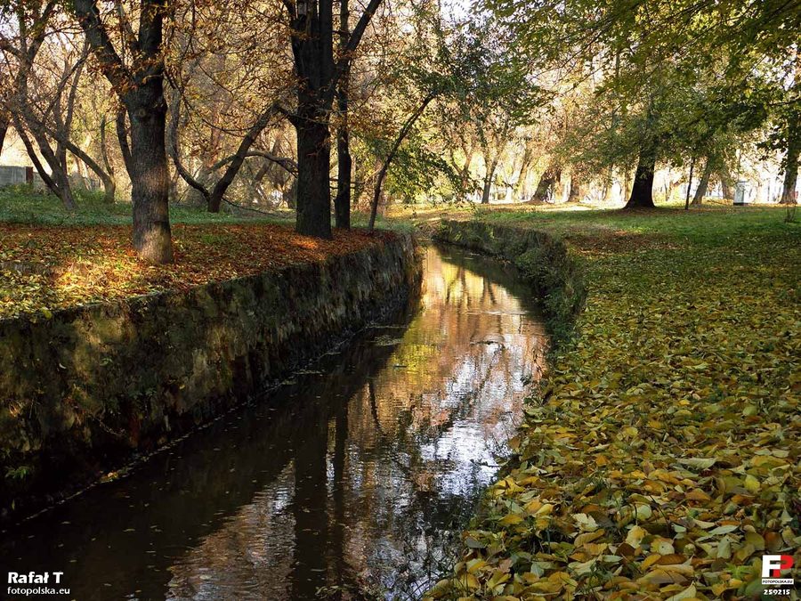 The Mleczna in Old Garden in Radom, Poland