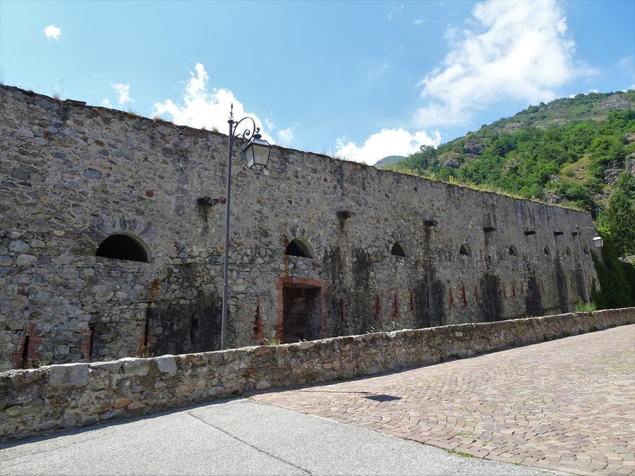 Exterior view of the Forte Albertino, also called Forte di Vinadio