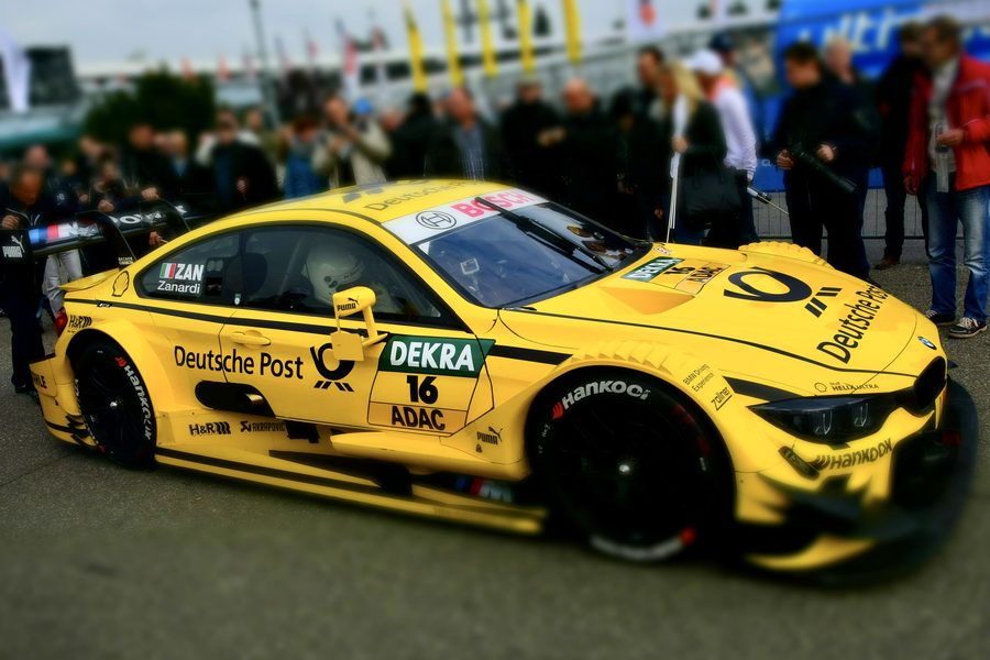 BMW M4 DTM racing car at the Hockenheimring