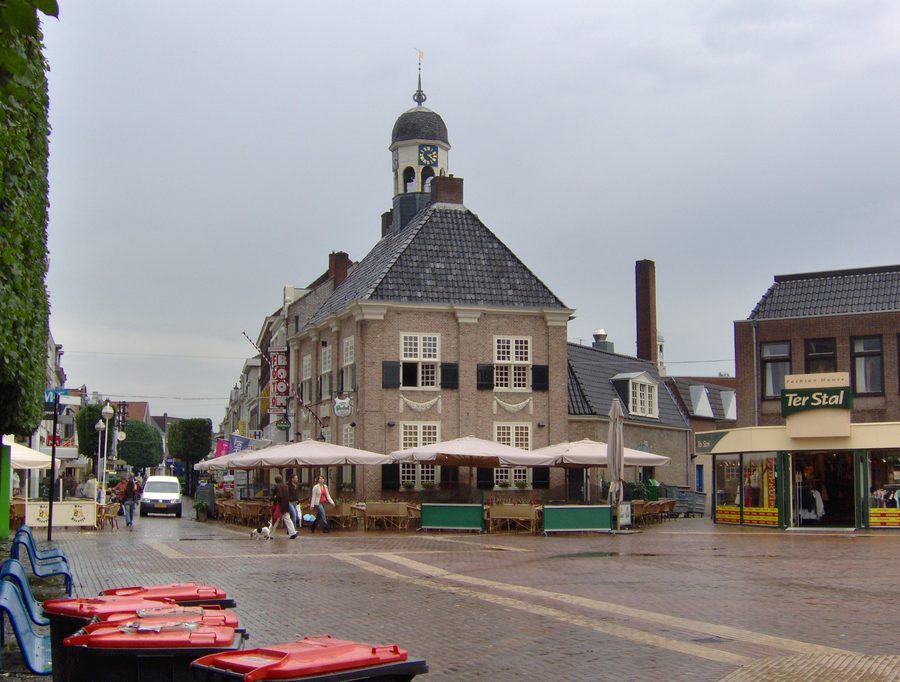 Koornmarkt in the centre of Almelo in the Dutch province of Overijssel