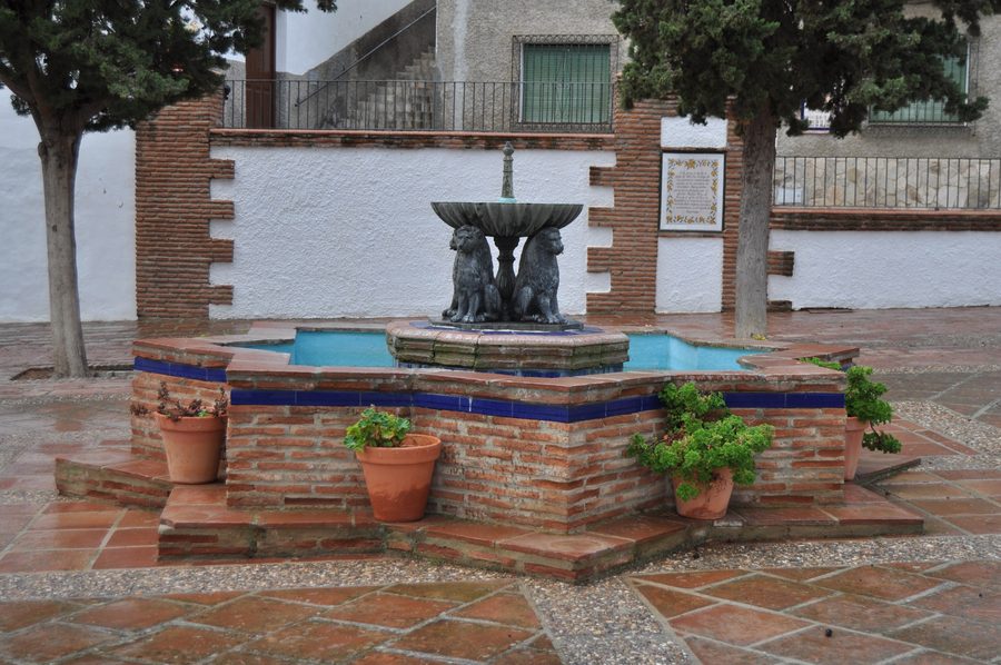 Iznájar in Córdoba with white houses on a hill
